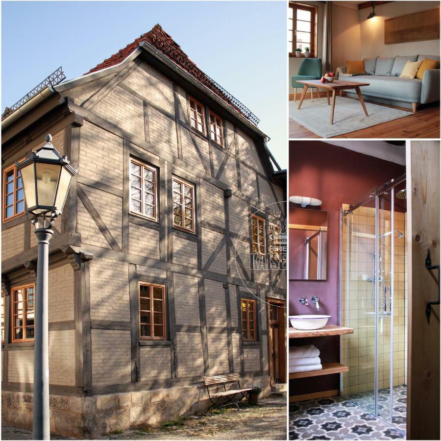 Ferienhaus -Kaisereinsde - In Lehmbauweise Parken Gratis Quedlinburg Bagian luar foto